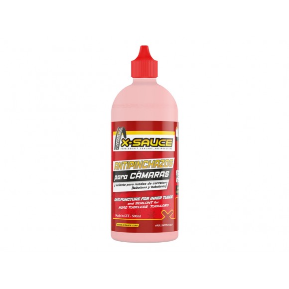 Antipinchazos X-SAUCE tubeless y cámara 500 ml rojo 