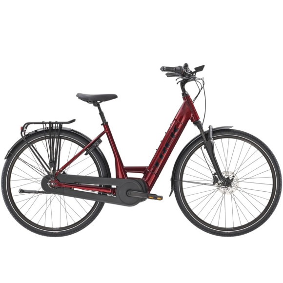 Bicicleta TREK District+ 8 Lowstep 2021 GRANATE M