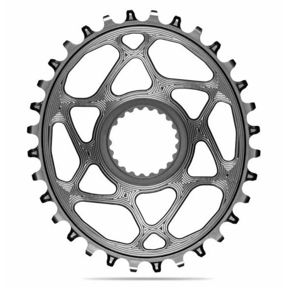Coroa ABSOLUTE MTB Oval XTR 34T cinza 