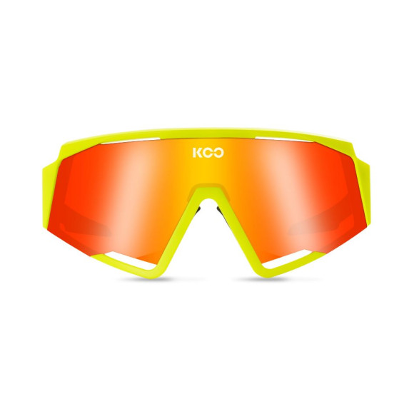 Óculos KOO Spectro yellow fluor lente red Mirror 