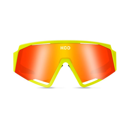 Óculos KOO Spectro yellow fluor lente red Mirror 