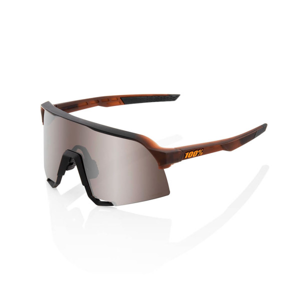 Gafas 100% S3 Matte Translucent Brown Hiper Silver Mirror 