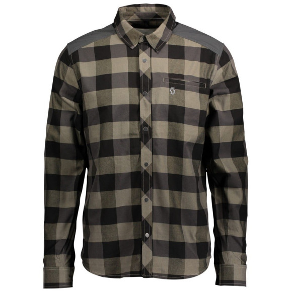 SCOTT MS Check FT LS Shirt 2022 BROWN S