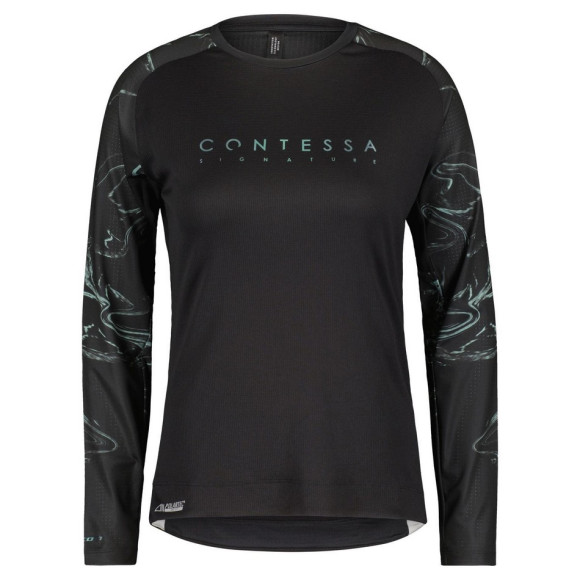 Maillot SCOTT Ws Trail Contessa Sign LS 2022 NEGRO XS