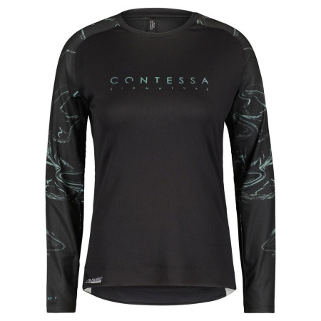 Maillot SCOTT Ws Trail Contessa Sign LS 2022 NEGRO XS