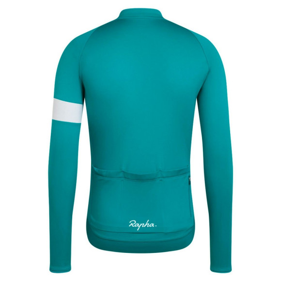 Maillot RAPHA Core Long Sleeve 2023 TURQUESA XS