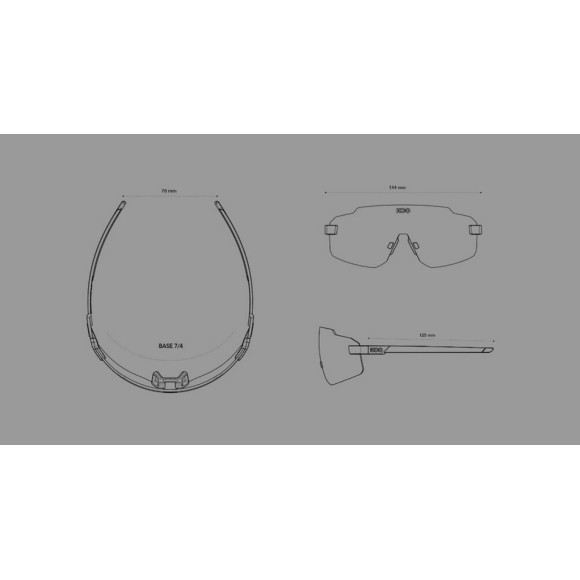 Gafas KOO Supernova white turquoise 