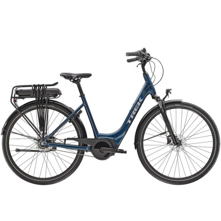 Bicicleta TREK District+ 1 Lowstep 300Wh 2022 GRIS XS