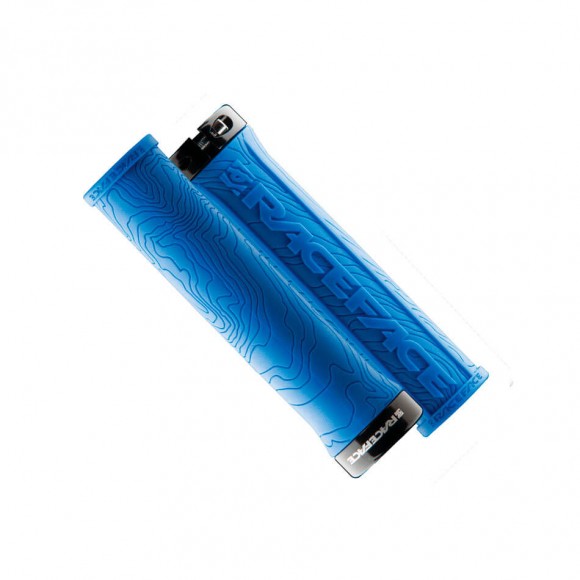 Puños RACE FACE Half Nelson Single Lock azul 
