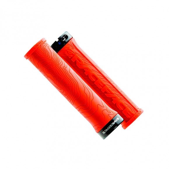 Puños RACE FACE Half Nelson Single Lock naranja 
