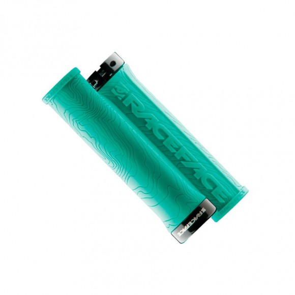 Punhos RACE FACE Half Nelson Single Lock turquesa 