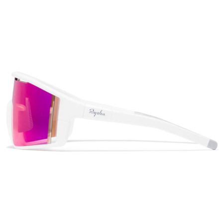Lunettes RAPHA PRO Team Full Frame blanc rose verres bleus 2 