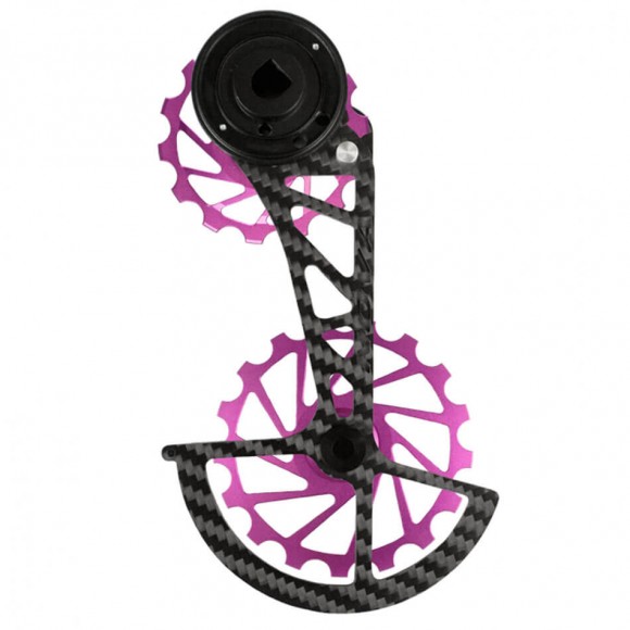 Sistema portapoleas NOVA RIDE SRAM AXS Red Force 12v púrpura 