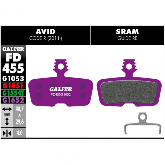 GALFER E-Bike Avid Code R brake pads 