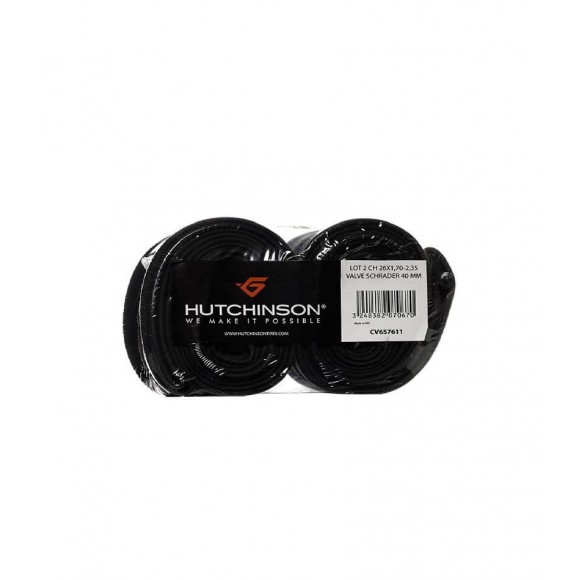Blister 2 Caméras HUTCHINSON 26x1.70-2.35 Schrader 40mm 