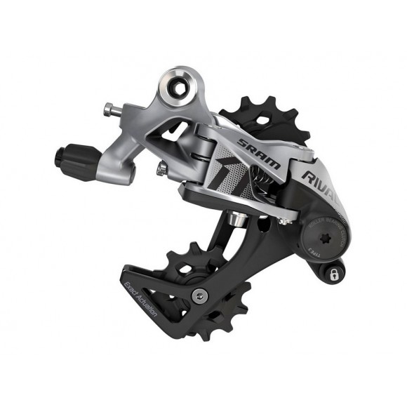 Câmbio traseiro SRAM Rival1 Tipo Gaiola Longa 3.0 11V 
