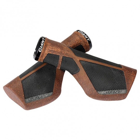 Poignées GIANT Ergo Max Lock-On noir marron 