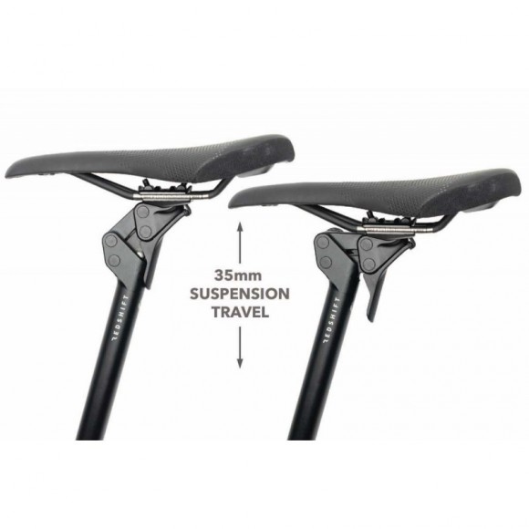 Canote de Selim REDSHIFT Shockstop 27,2mm 280mm 