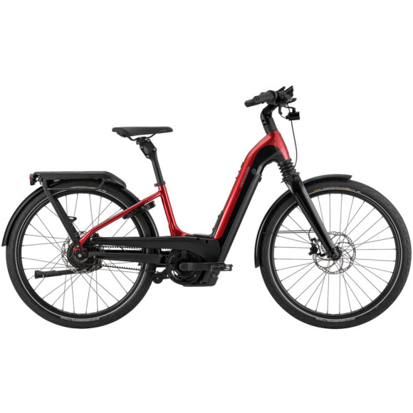 CANNONDALE Mavaro Neo 1 Low Step Thru Bicycle BLACK RED LXL