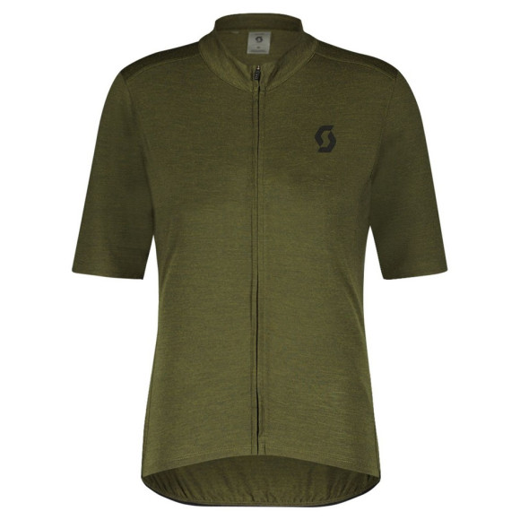 Maillot SCOTT MS Gravel Merino SS 2023 VERDE S