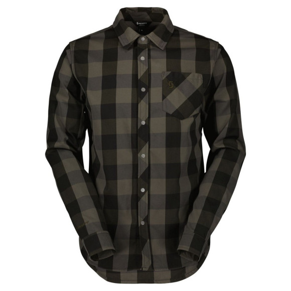 Camisa SCOTT MS Trail Flow Check LS 2023 NEGRO VERDE S