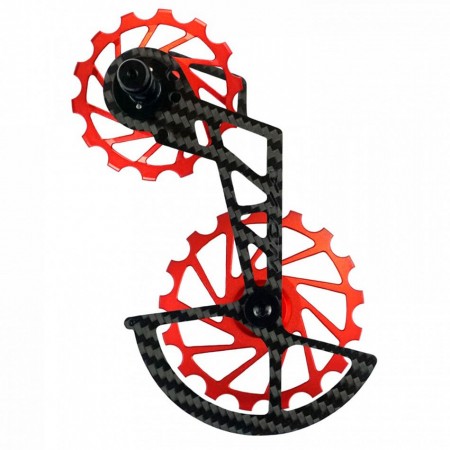 Sistema portapoleas NOVA RIDE SHIMANO Road 12S rojo 
