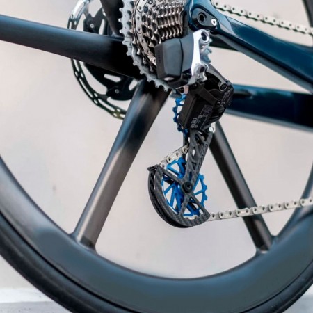 Sistema portapoleas NOVA RIDE SRAM AXS Red Force 12v azul 
