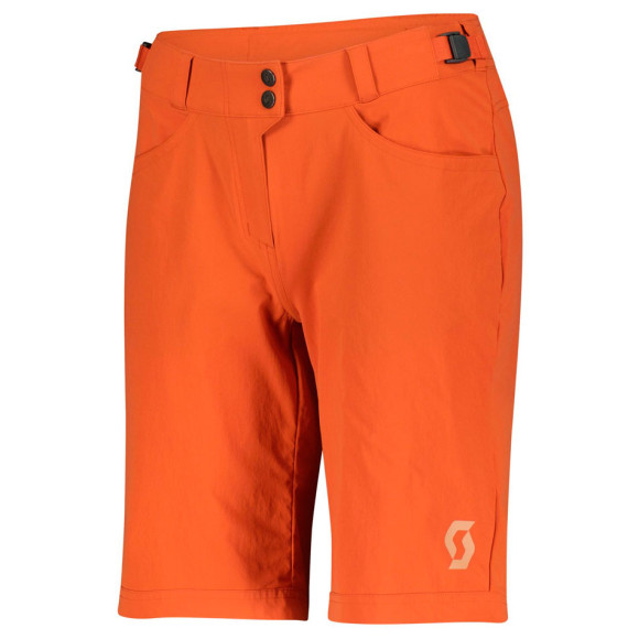 SCOTT Ws Trail Flow pants with pad 2023 ORANGE XS