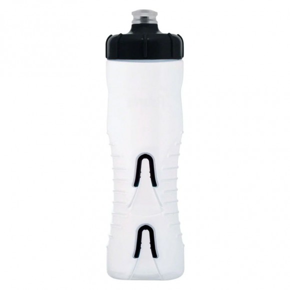 Bidón FABRIC cage-less 750ml transparente negro 