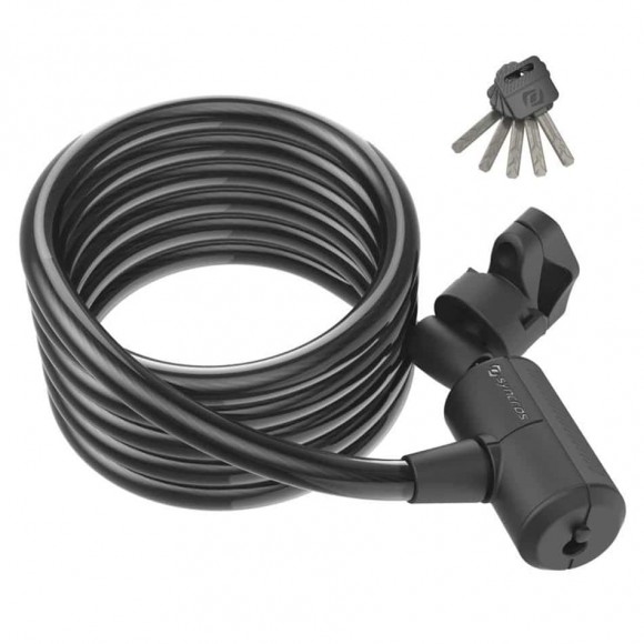 Candado SYNCROS Llave Bobina Masset negro 
