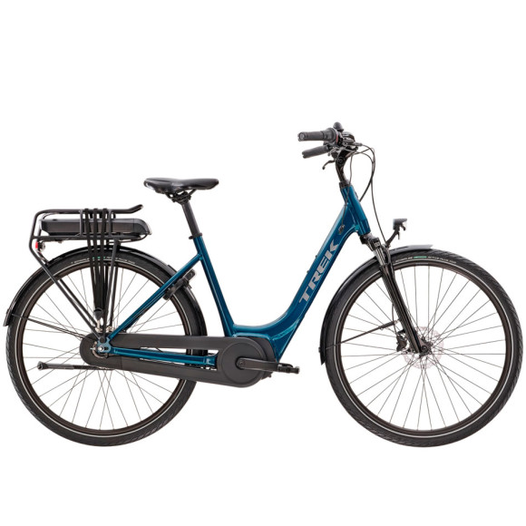 Bicicleta TREK District+ 1 Lowstep 400 Wh 2023 AZUL MARINO L
