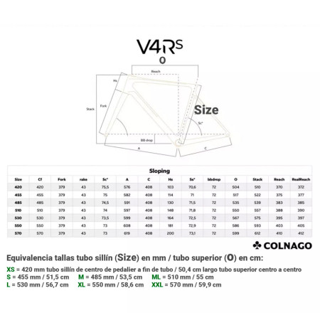 Bicicleta COLNAGO V4RS Disc Ultegra Di2 ENVE SES NEGRO XS