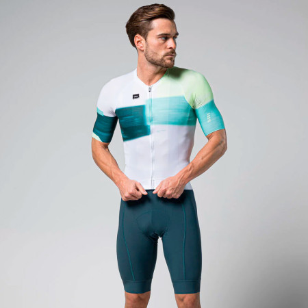 Maillot mixte GOBIK CX PRO 3.0 2024 BLANC TURQUOISE S