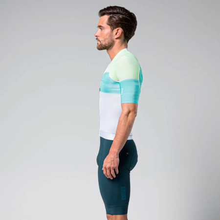 Maillot mixte GOBIK CX PRO 3.0 2024 BLANC TURQUOISE S