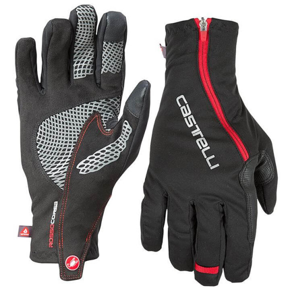Luvas CASTELLI Spettacolo vermelho preto XS
