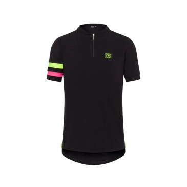 Polo TRANSPARENT fluor negro