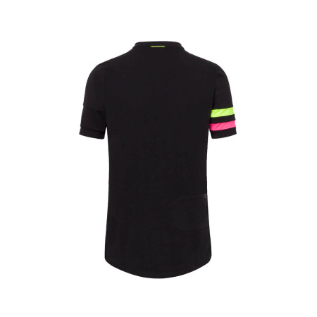 Polo TRANSPARENT fluor negro M
