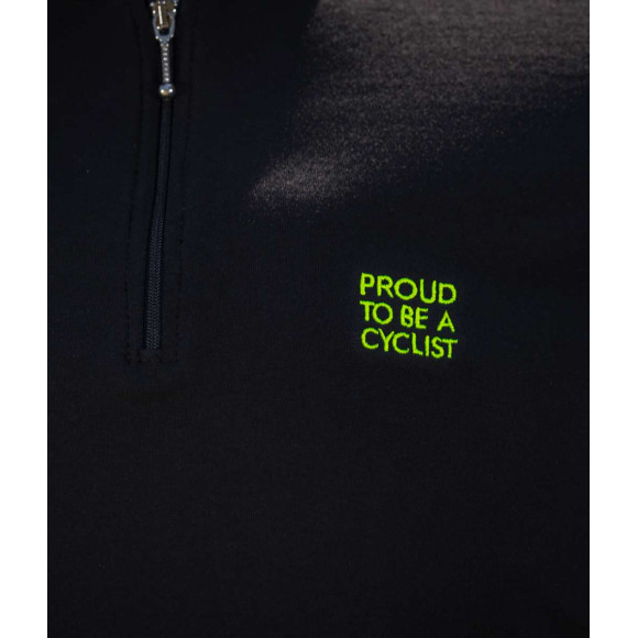 Polo TRANSPARENT fluor negro M