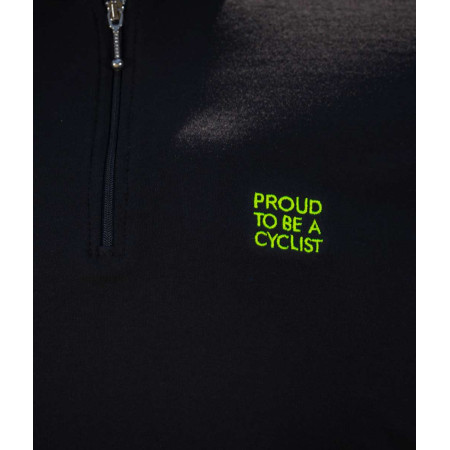Polo TRANSPARENT fluor negro M