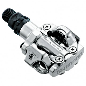 Pedales SHIMANO M520 SPD plata