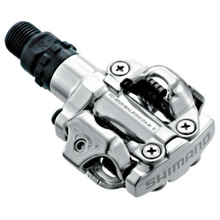 Pedales SHIMANO M520 SPD plata 