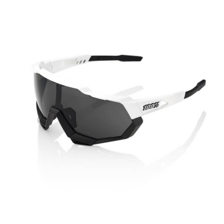 Gafas 100% Speedtrap Matte blanco-negro lente ahumada 