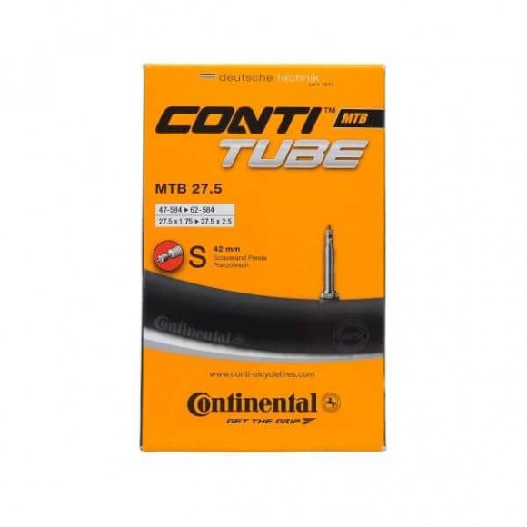 Cámara CONTINENTAL 27,5+ 2.25-3.0 Válvula Presta 