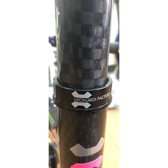 Abrazadera tija - cierre sillín LEONARDI 34.9 mm negro 
