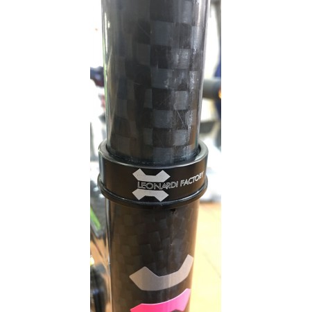 Abrazadera tija - cierre sillín LEONARDI 34.9 mm negro 