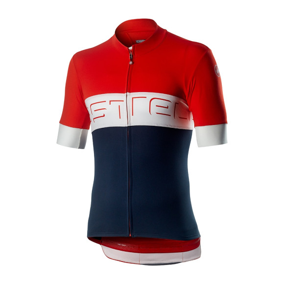 Maillot CASTELLI Prologo VI Fiery rojo azul XS