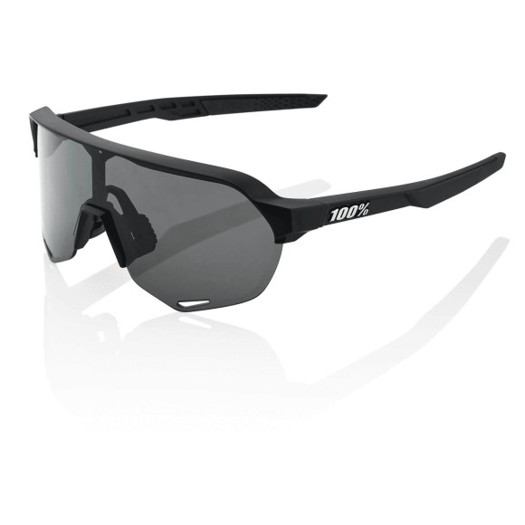 Óculos 100% S2 negro Soft Tact negro lente ahumada 