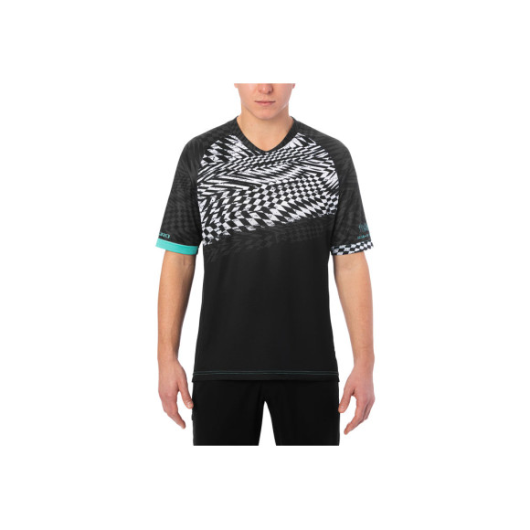 Maillot GIRO Roust Yasuda black turquesa S