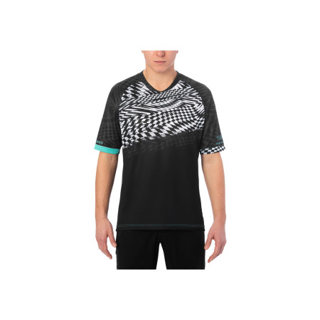 Maillot GIRO Roust Yasuda black turquesa S