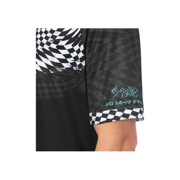 Maillot GIRO Roust Yasuda black turquesa S
